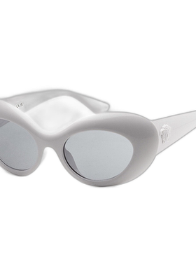 Versace 女士 52 毫米白色太阳镜 - 白色 【美国奥莱】直发范思哲