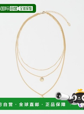 1h可退 日本直邮BEAUTY&YOUTH UNITED ARROWS 月亮造型三连项链