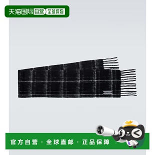 1h可退 香港直邮Our Legacy 男士 Estate 格纹羊驼毛羊毛混纺围巾
