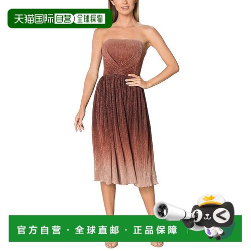 自营Dress The Population Nadine A-Line Dress - burgundy 美国