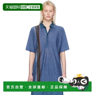 1h可退 香港直邮The Row 女士 蓝色 Eddie Polo 衫 7954Y713条纹