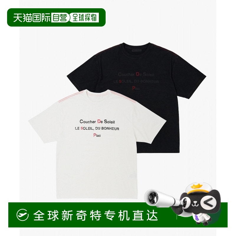 1h可退 韩国直邮plac  上装T恤短袖