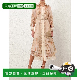 1h可退 香港直邮潮奢 ZIMMERMANN 女士 Memento 羈絆中長洋裝 535