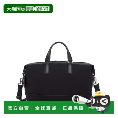 自营欧洲直邮Tumi途明 Harrison男士黑色尼龙拉链开合旅行包