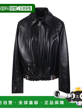 香港直邮LOEWE 女士外套 S540Y34L571100 AW2025 黑色皮衣