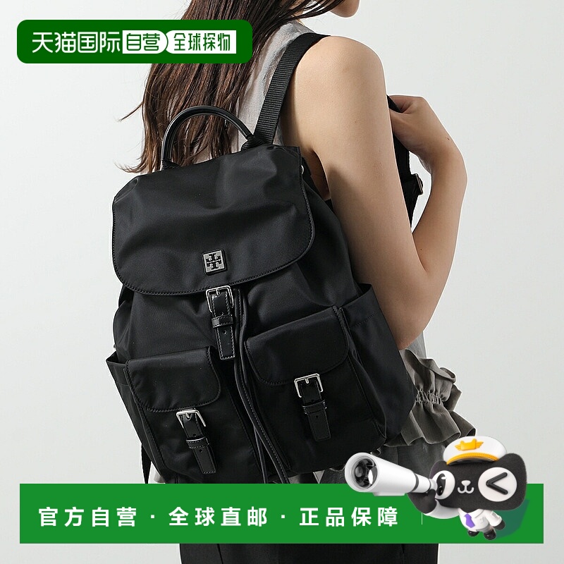 日本直邮TORY BURCH Virginia 背包 169165 女士尼龙背包带金属标