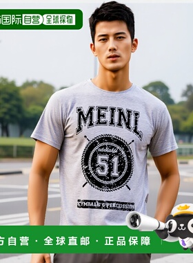 【日本直邮】MEINL短袖T恤College灰色圆领舒适透气时尚S尺寸 M40