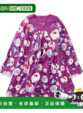 自营 Tea Collection Riko Trapeze Dress - purple 美国奥莱直发