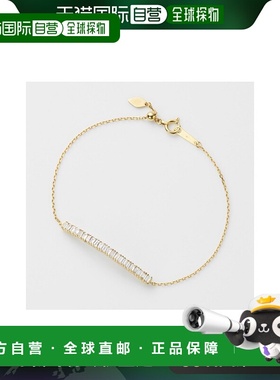 日本直邮日潮 agete 阿卡朵K18YG钻石手链黄色 均码