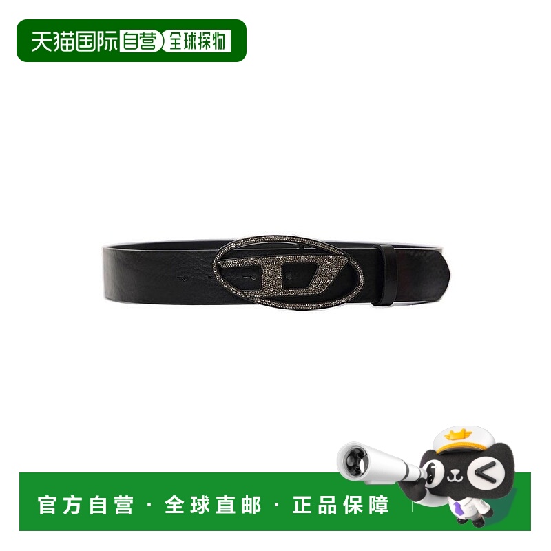 1h可退 香港直邮潮奢 Diesel 迪赛 女士 標誌扣腰帶 X10428PR227