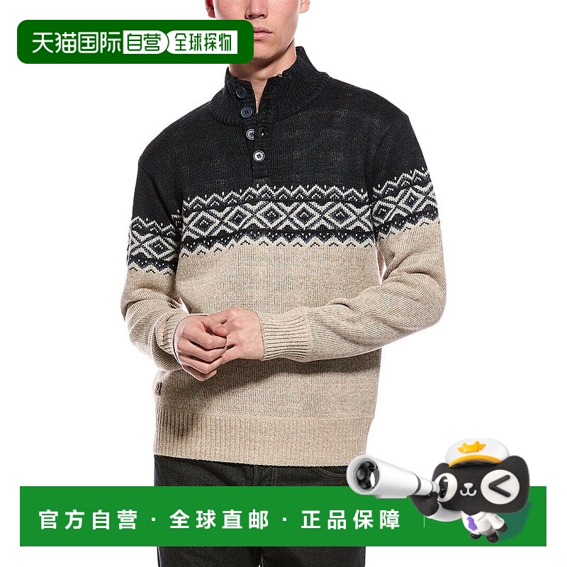 自营Point Zero Semi Fit Mock Neck Sweater - navy 美国奥莱直