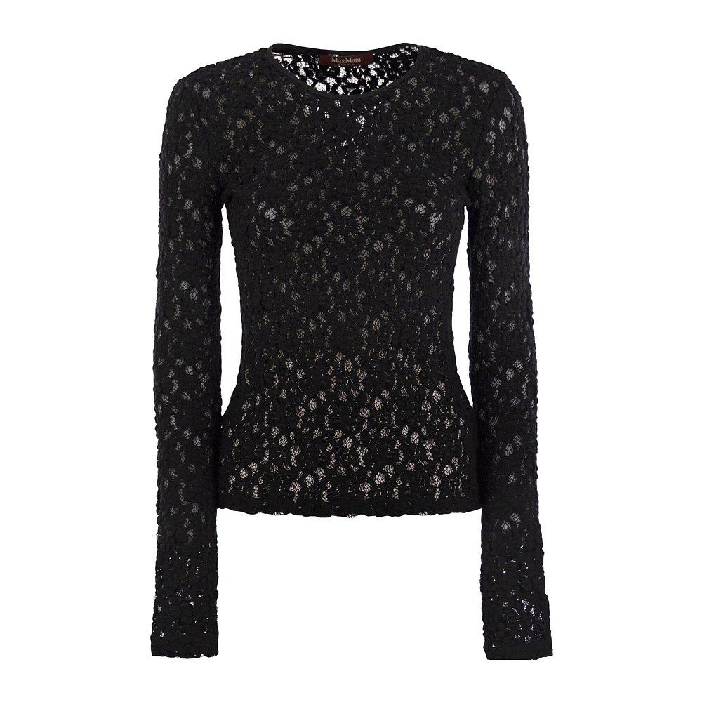 MAX MARA 女士针织毛衣 6946045106002 AW2025 黑色 长袖针织衫,女装/女士精品,毛针织衫,淘宝优惠券,粉丝福利购,淘宝优惠卷