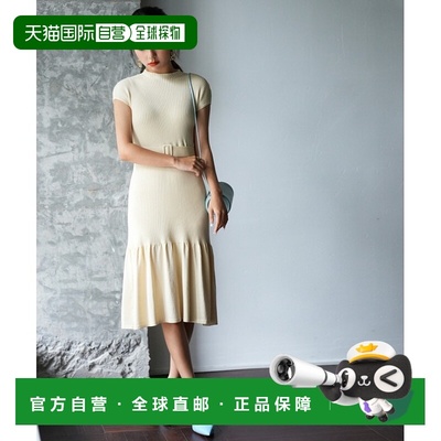 1h可退 日本直邮SAISON DE PAPILLON 女士腰带鱼尾针织连衣裙 优