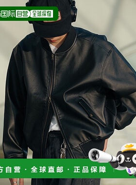 1h可退 日本直邮Bleme 男士合成皮革双拉链MA-1飞行夹克 blm24131