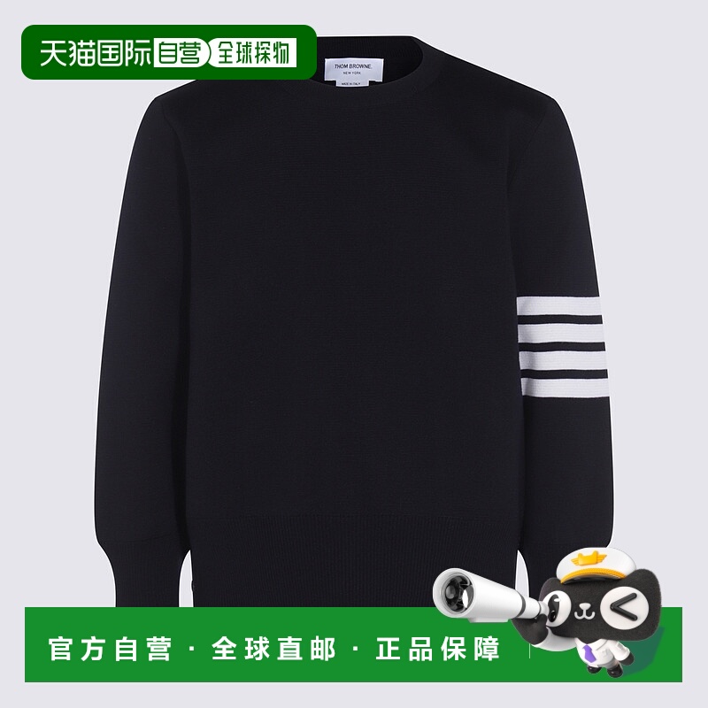 1h可退 香港直邮THOM BROWNE 男士针织衫 MKA189A00014415 CO 蓝