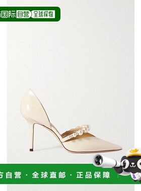 1h可退 香港直邮潮奢 Jimmy Choo 周仰杰 女士 Aurelie 85 带缀饰