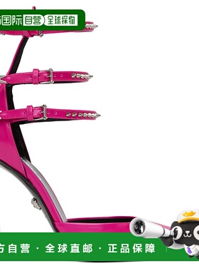 1h可退 香港直邮潮奢 versace 范思哲 女士 粉色 Decollete 高跟