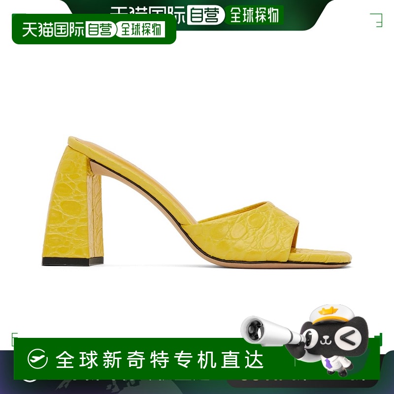 香港直邮BY FAR 女士 黄色 Michele 凉鞋 23CRMICHMDUKCCE