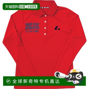 红色网球 Polo 衫 XLP4921 女式 日本直邮LUCENT 长袖