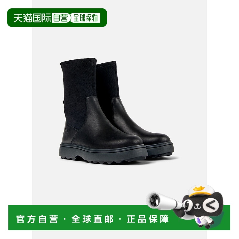 自营脚踝靴儿童Camper Norte儿童-黑色 美国奥莱直发