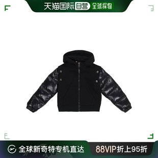 99新未使用 香港直邮潮奢 Moncler 混纺棉连 盟可睐 女童拉链式