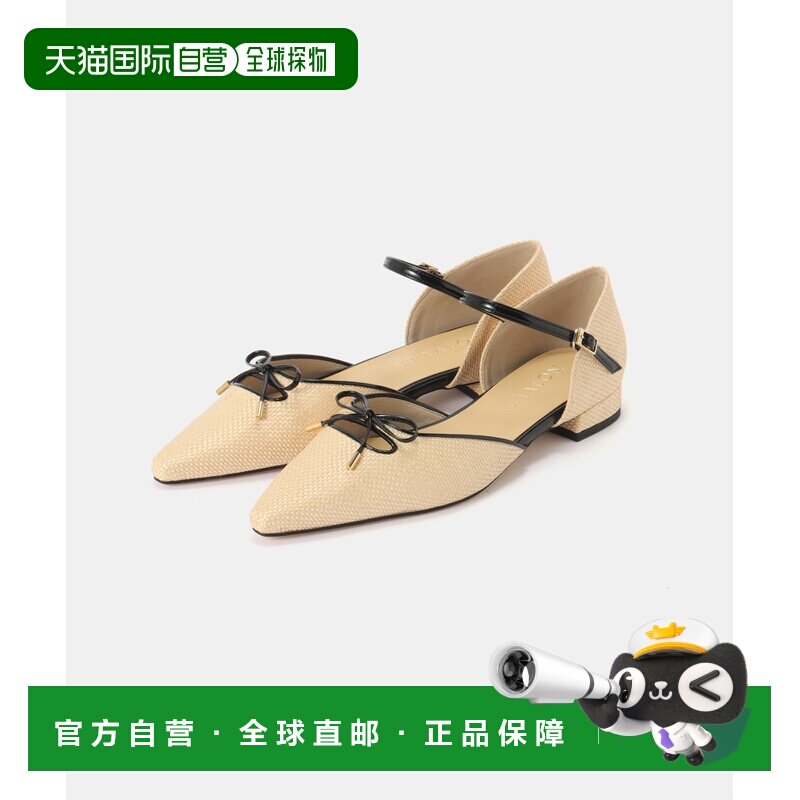 日本直邮TALONSQ 女士 法式方头丝带装饰单鞋 26182820152510