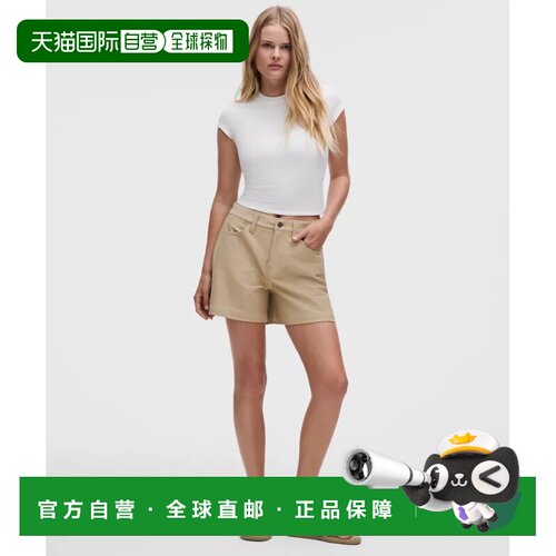 韩国直邮lululemon EasyFive 中腰短裤 4.5英寸
