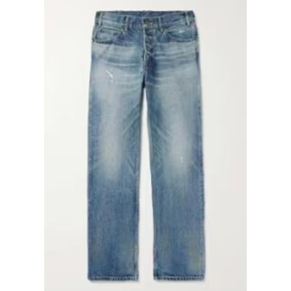 CELINE 男士牛仔裤 2N574967WCAU1 AW2024 灰色 腰带袢牛仔裤