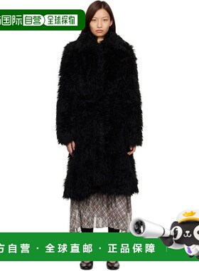 1h可退 香港直邮潮奢 Acne Studios 艾克妮 女士 黑色束带人造毛
