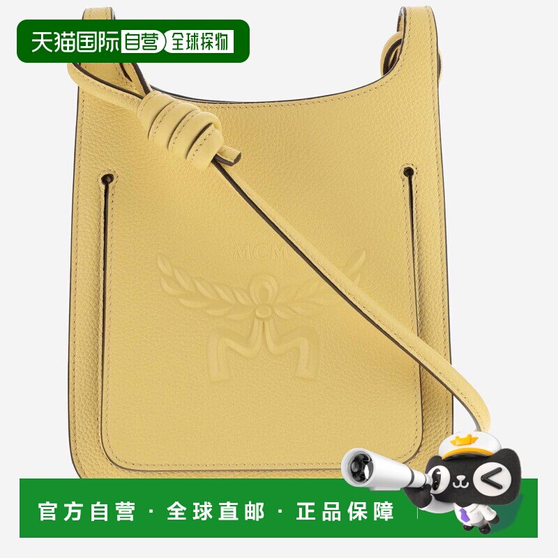香港直邮MCM 女士斜挎包 MWHESAC01Y7 SS2024 黄色 Yellow leathe
