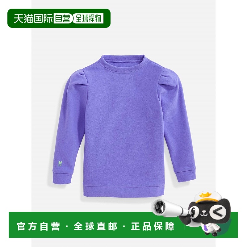 自营dudley stephens皇家紫罗兰色女孩Elle泡泡袖上衣-皇家紫罗兰