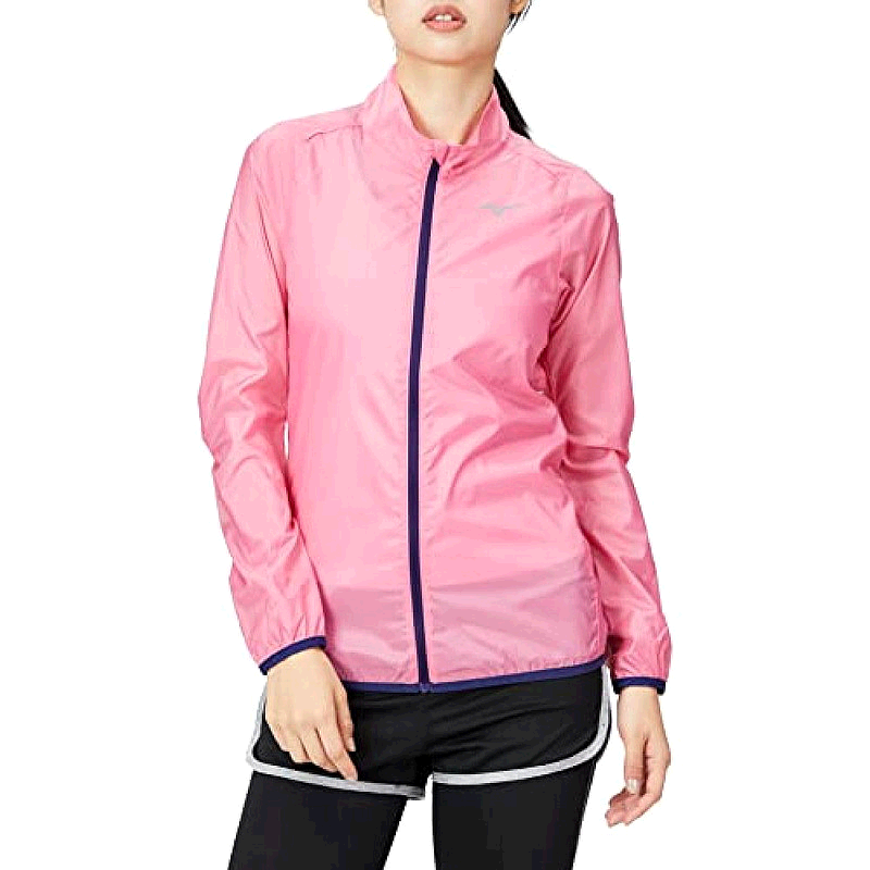 【日本直邮】Mizuno美津浓 跑步服夹克 防水J2ME9720女士 极光粉