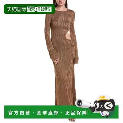 自营ba&sh Drapa Maxi Dress - orange 美国奥莱直发连衣裙长裙