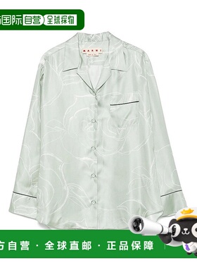 香港直邮MARNI 女士衬衫 UTSG31CAMA0478I1AUV19 SS2025 绿色女装