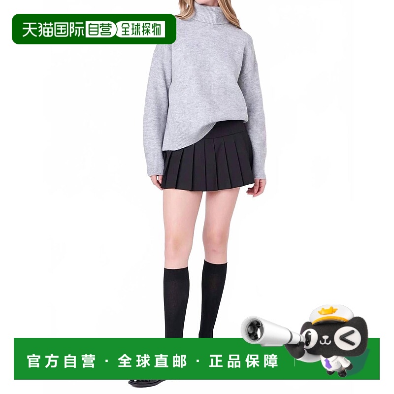 自营english factoryEvelyn Turtleneck Sweater In Gray - gray