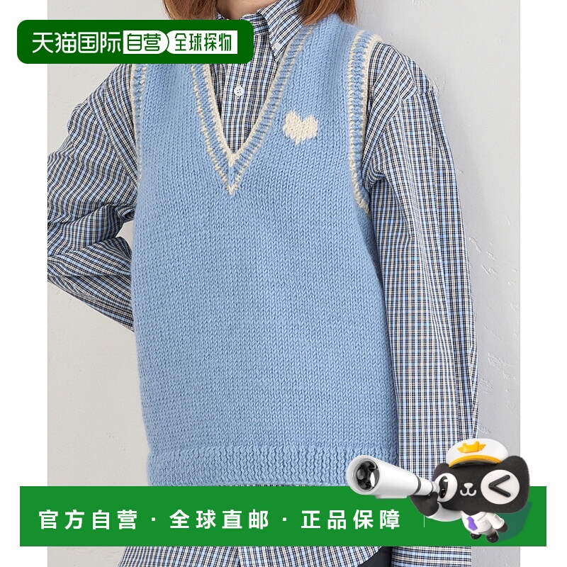 1h可退 日本直邮U by SPICK&SPAN 女装 别注手编针织马甲 羊毛 温