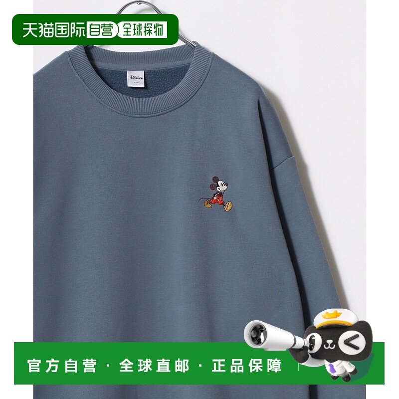 1h可退 日本直邮迪士尼 男女同款 裏起毛ボア ミッキー刺繍 宽松o