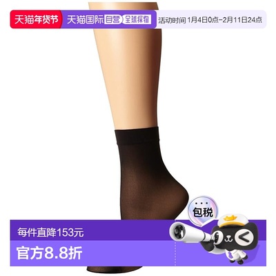 1h可退 香港直邮Wolford 女士 Individual 10 袜子 black黑色 舒