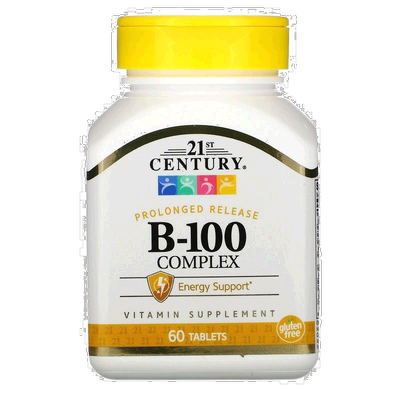 香港直发21st century复合维生素B 100缓释片60片