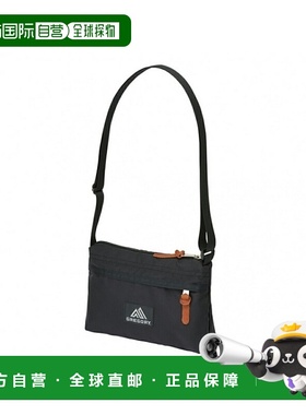 日本直邮GREGORY ENVELOPE SHOULDER 信封式单肩包男女通用1L黑色