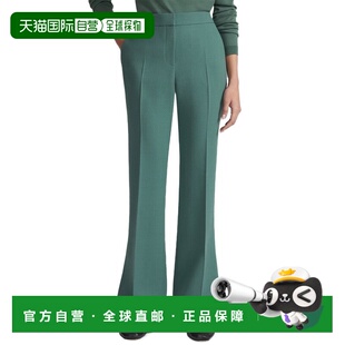 自营lafayette 148 new york拉斐特148纽约门喇叭形全长长裤-绿色
