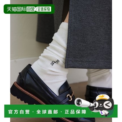 1h可退 日本直邮BARNYARDSTORM 女装 BB刺绣设计 软糯袜子 581885