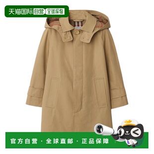 香港直邮BURBERRY 花色 女童大衣 AW2025 连帽风 81092621 1h可退