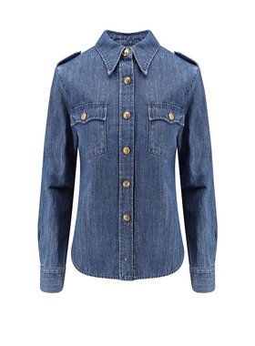 VALENTINO 女士衬衫 6B3DB02X94C558 SS2025 蓝色 SHIRT