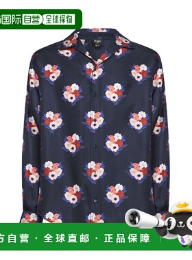 香港直邮FENDI 男士衬衫 FS1355AY4BF0ZNZ SS2026 蓝色 Printed s