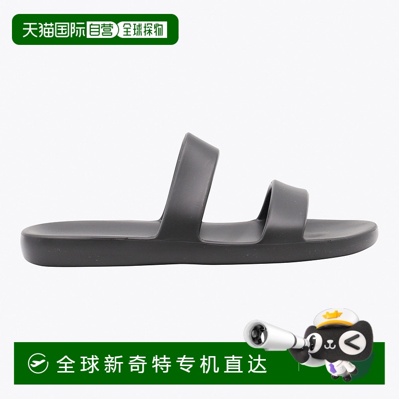 1h可退 香港直邮The Row 女士 露趾拖鞋 F1609RC3 black黑色 舒适