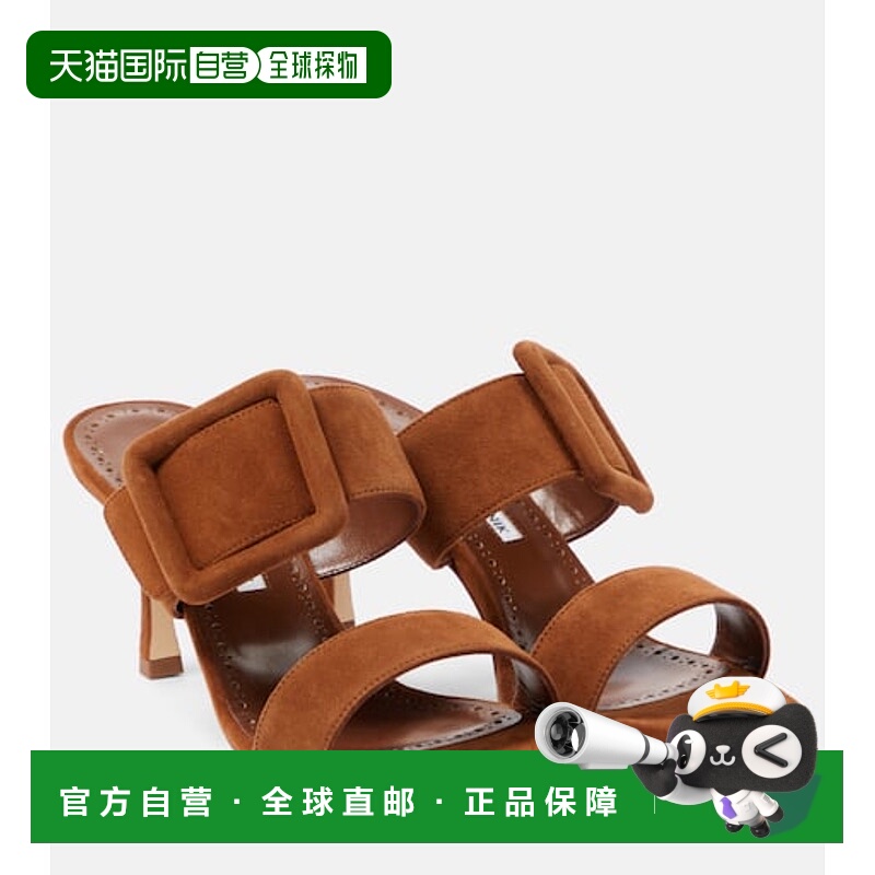 1h可退 香港直邮MANOLO BLAHNIK 莫罗 伯拉尼克 女士 Gable 绒面