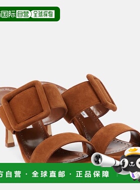 1h可退 香港直邮MANOLO BLAHNIK 莫罗 伯拉尼克 女士 Gable 绒面