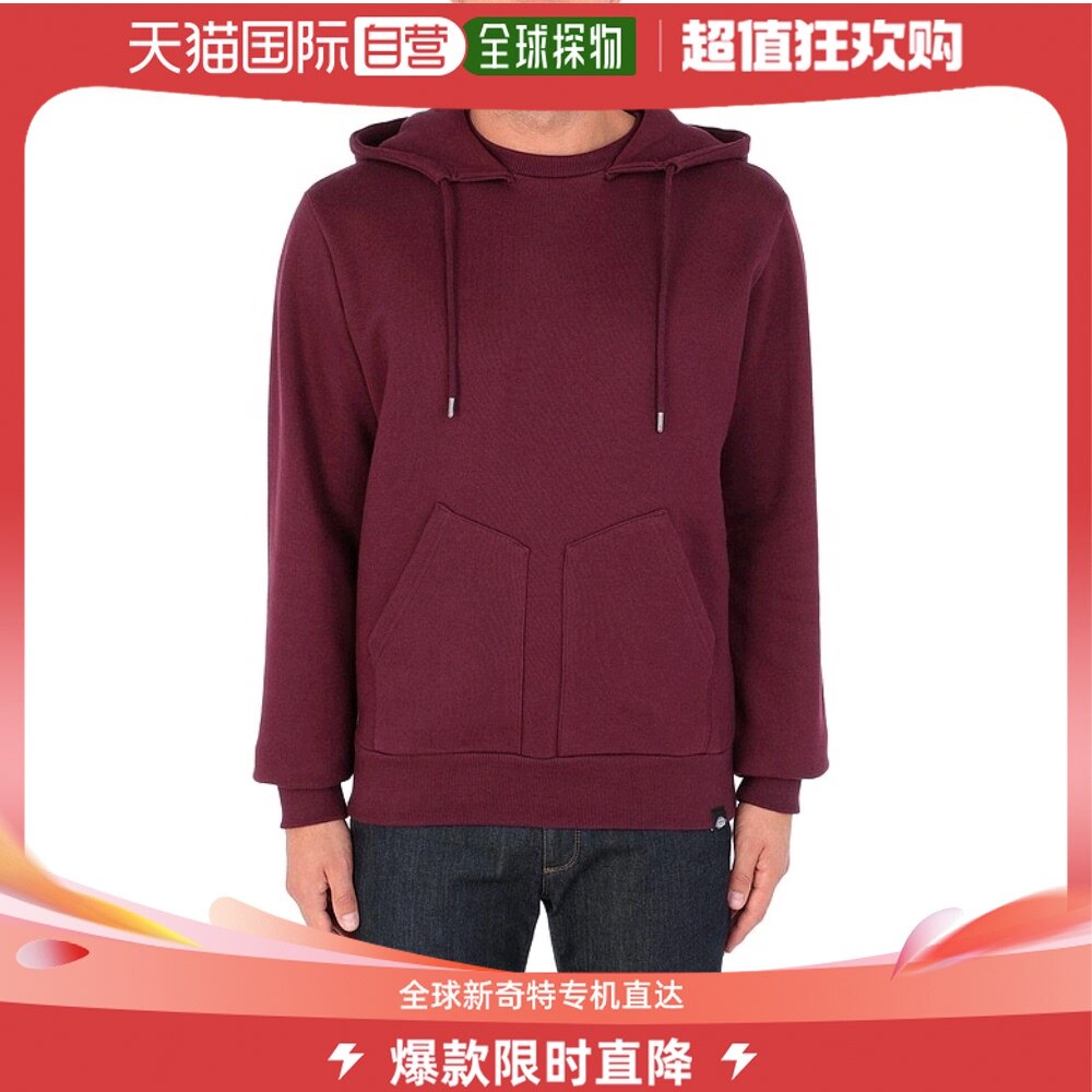 香港直邮潮奢 dickies 迪凯斯 男士 连帽卫衣  red红色运动爆款