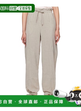 香港直邮Ganni Elasticated Waist 抽绳阔腿裤休闲裤卫裤 F9217